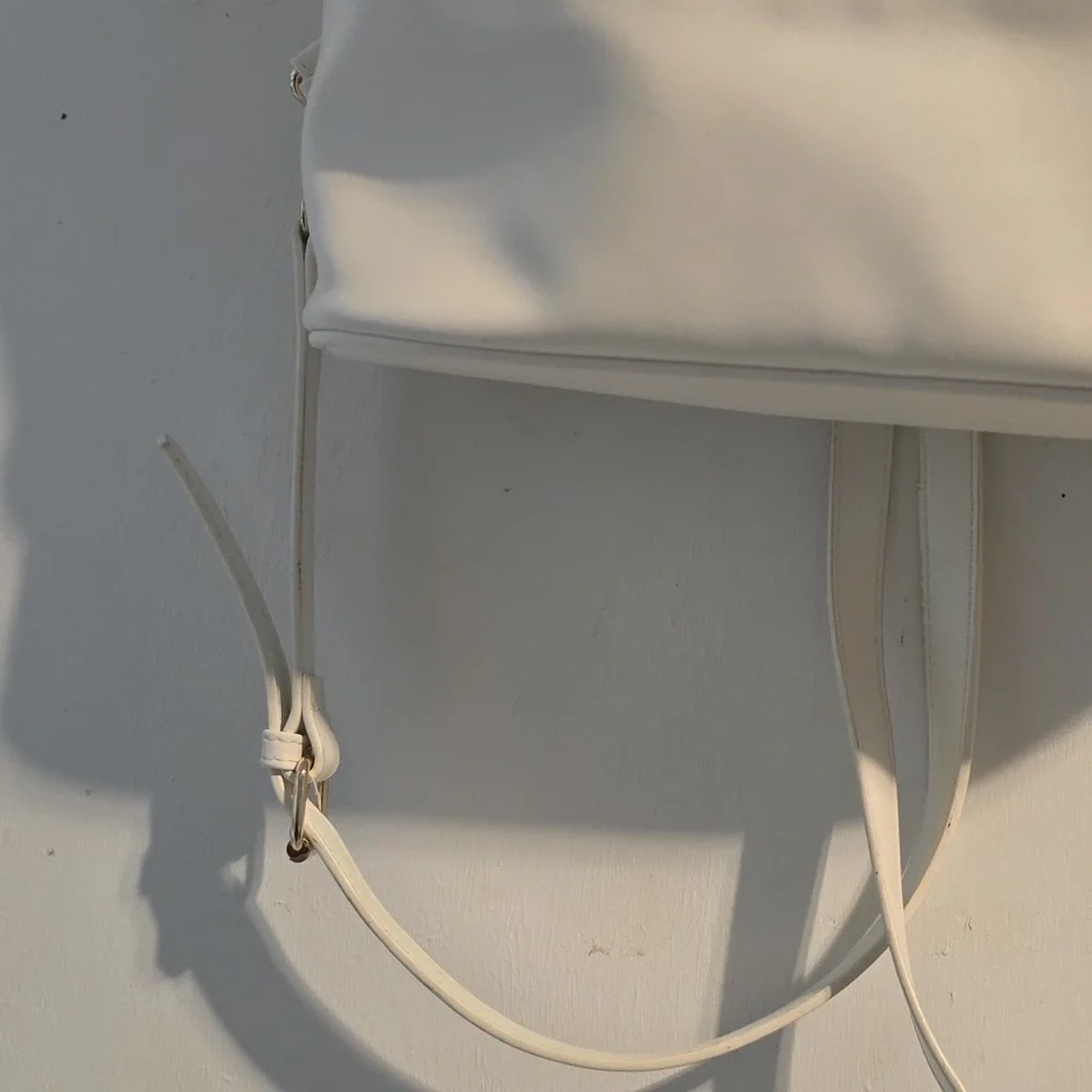 Bebe Cream Backpack with Gold Accents